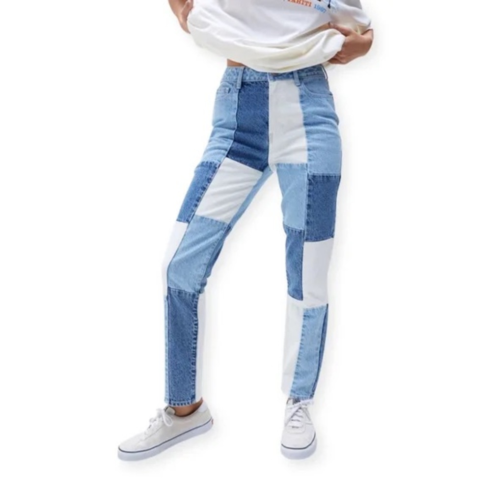 Pacsun Vintage Loose Patchwork Jeans High Waisted - Picture 2 of 13